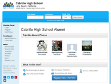 Tablet Screenshot of cabrillohighschool.net